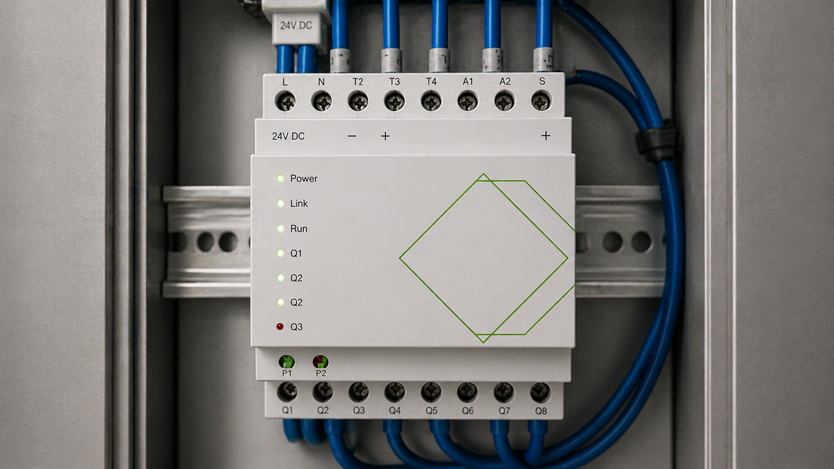 Module de contrôle intégré dans un tableau électrique